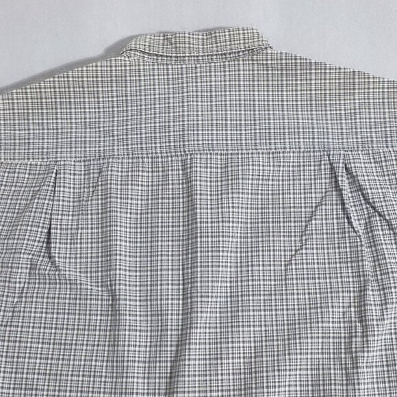 Levi Strauss button down shirt men's size XL blue grey white plaid - Picture 4 of 13
